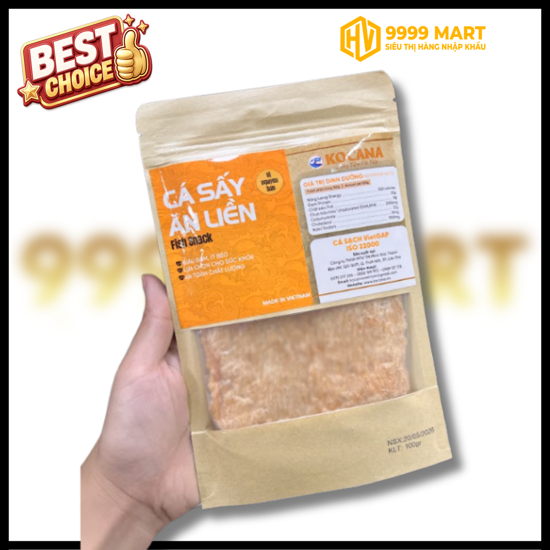  Cá Sấy Ăn Liền -100 Gram Nguyên Bản 