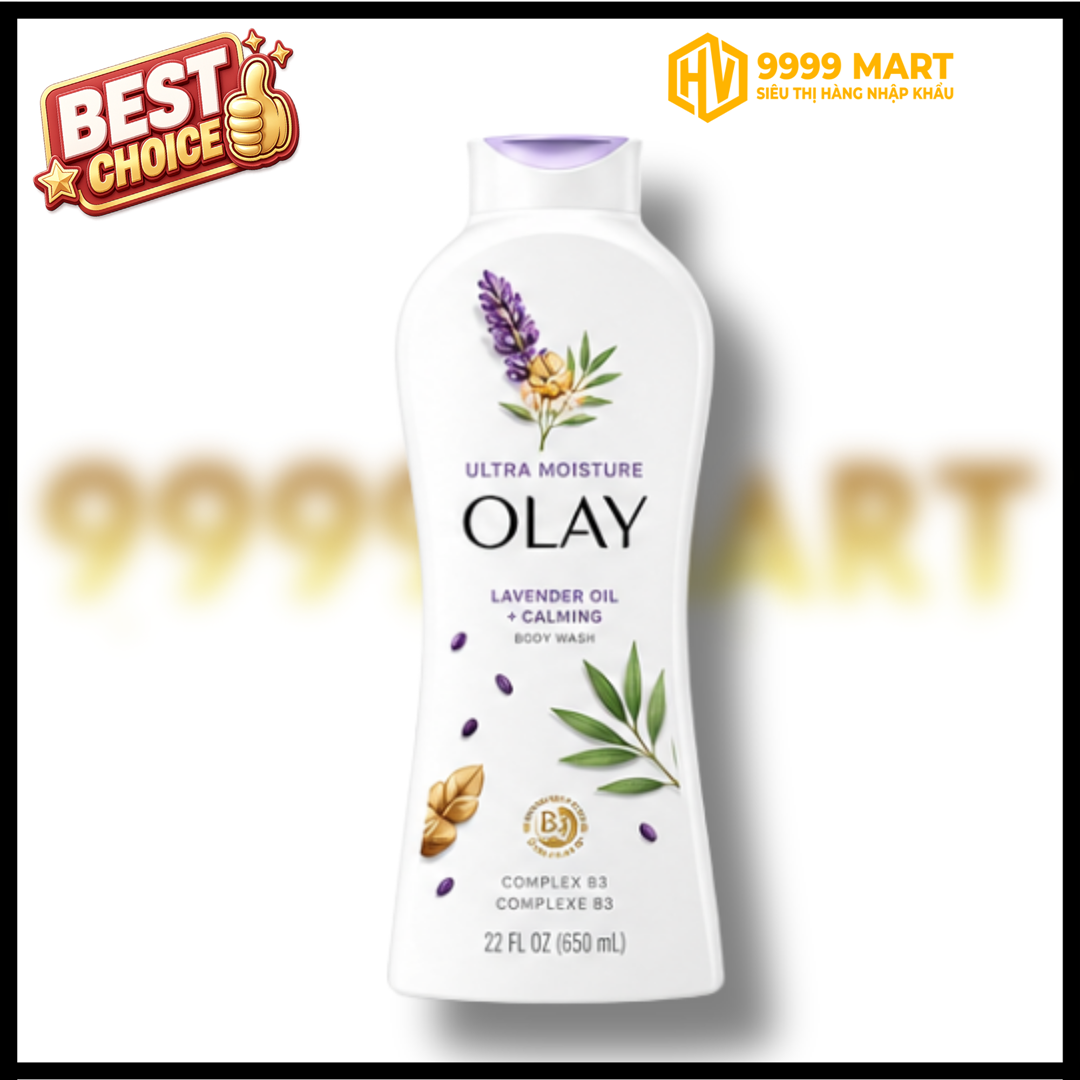  Sữa Tắm Dưỡng Ẩm Olay Lavender Milk & Sandalwood 700ml - Mỹ 