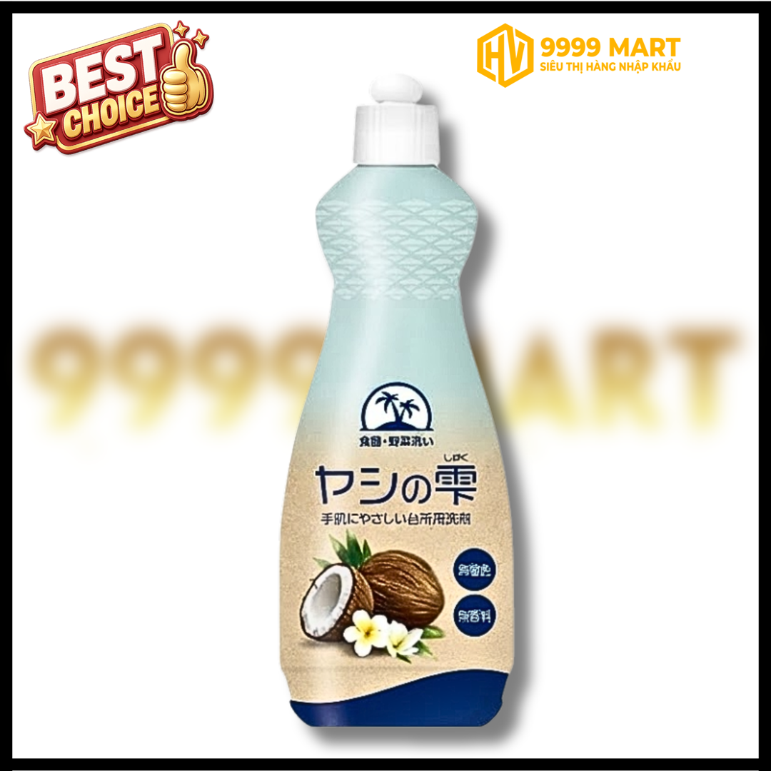  Nước Rửa Chén Thiên Nhiên, Chiết Xuất Từ Dầu Dừa Kaneyo (600Ml) 