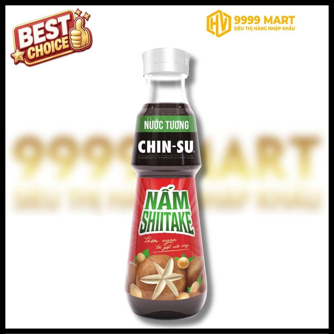  Nước Tương Chinsu Đậu Nành Nấm Shiitake 330ml 