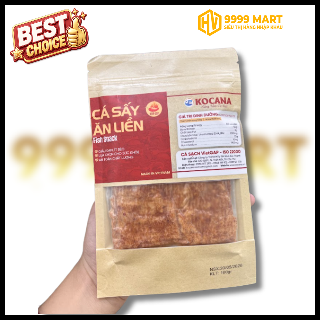  Cá Sấy Ăn Liền -100 Gram Ớt 