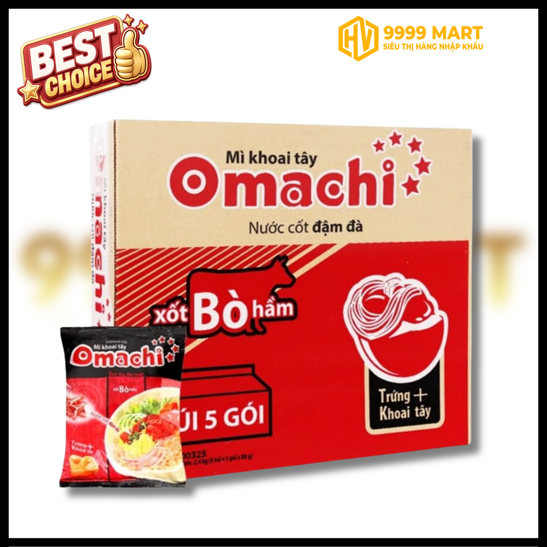  Mì Khoai Tây Omachi Xốt Bò Hầm 81gr 