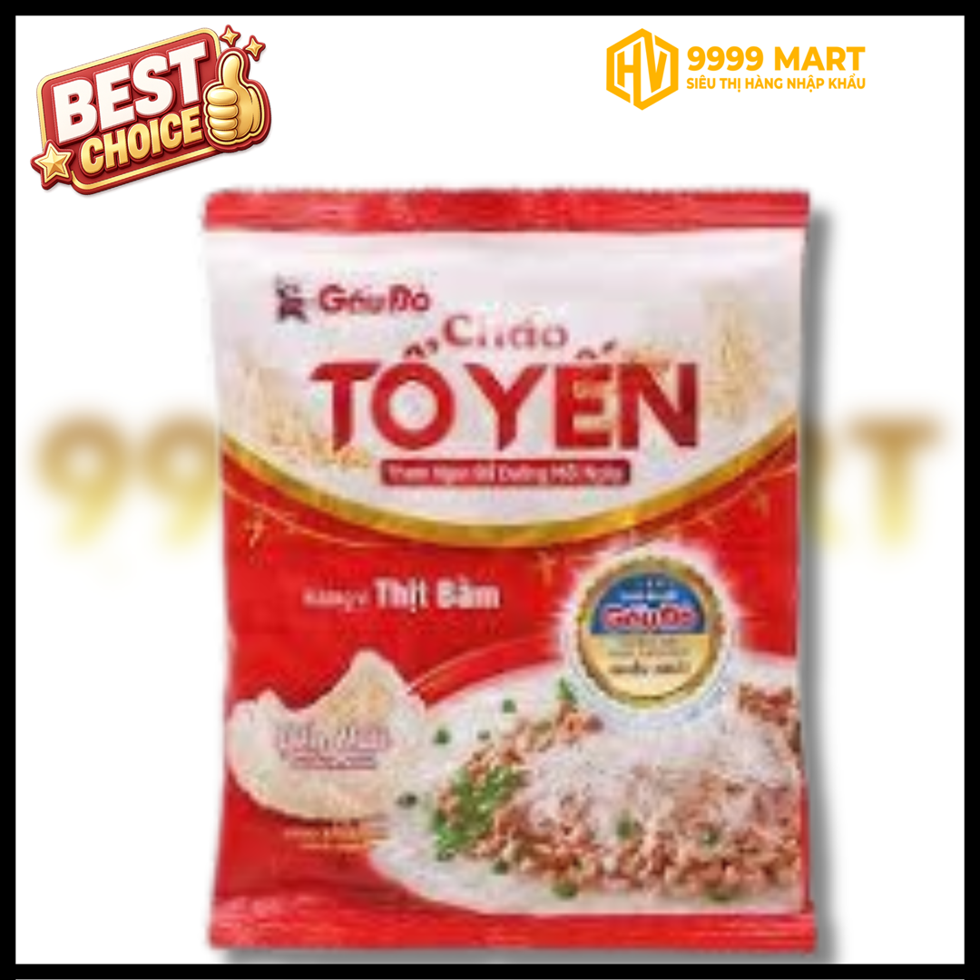  Cháo Tổ Yến Vị Thịt Bằm (Thùng 30 Gói X 50g) 