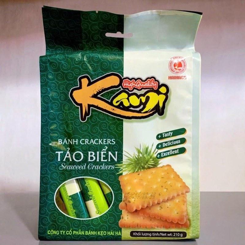  Bánh Crackers Tảo Biển Kami 210g 
