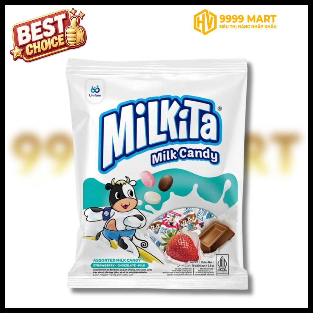  Kẹo Milkita Chocola Milk Candy 75g 