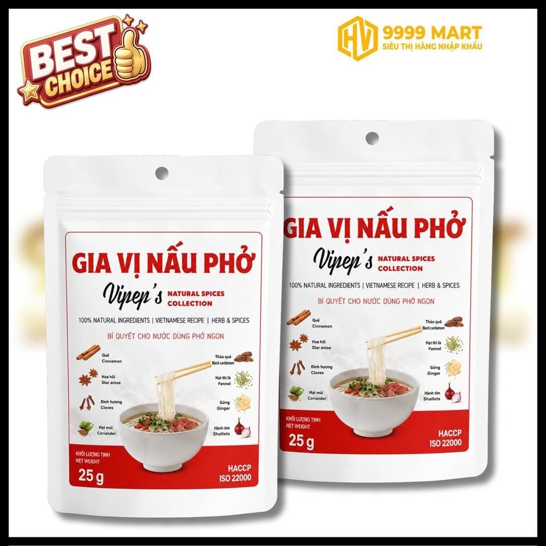  Gia Vị Nấu Phở Vipep Gói 25g (0226) 