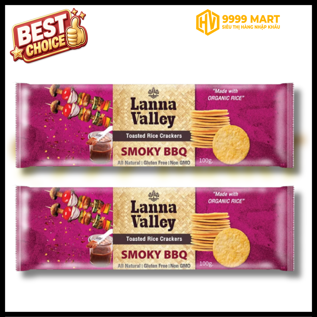  Bánh Gạo Lanna Smoky Bbq 100gr 