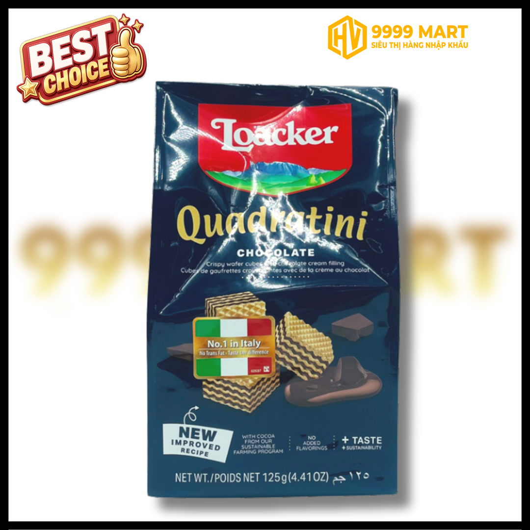  Bánh Xốp Loacker Socola 125g - Ý 