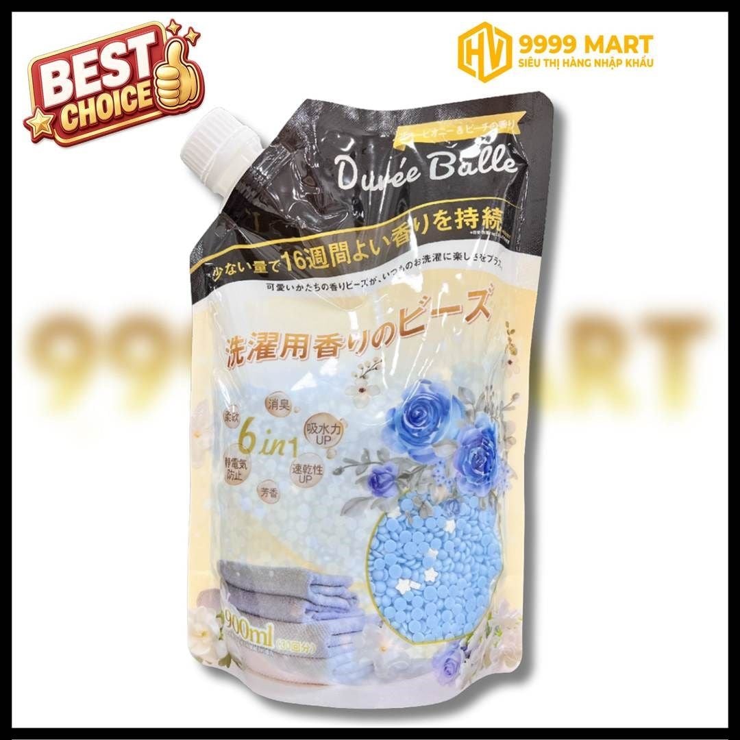  Viên Xả Vải Khô Duree Balle Hương Hoa Mẫu Đơn (Túi 900ml) 
