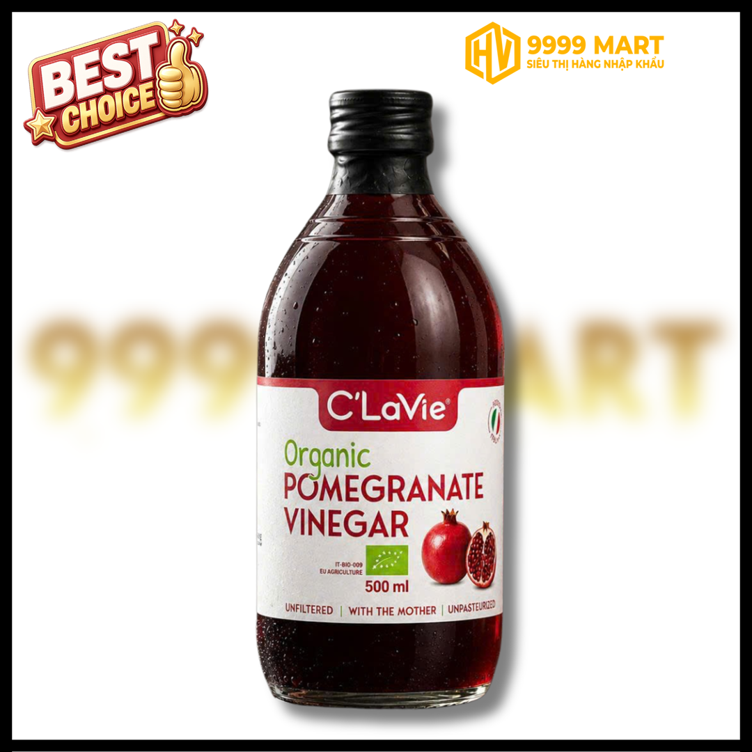  Giấm Lựu Hữu Cơ Mật Ong C'LaVie 500ml - Ý 