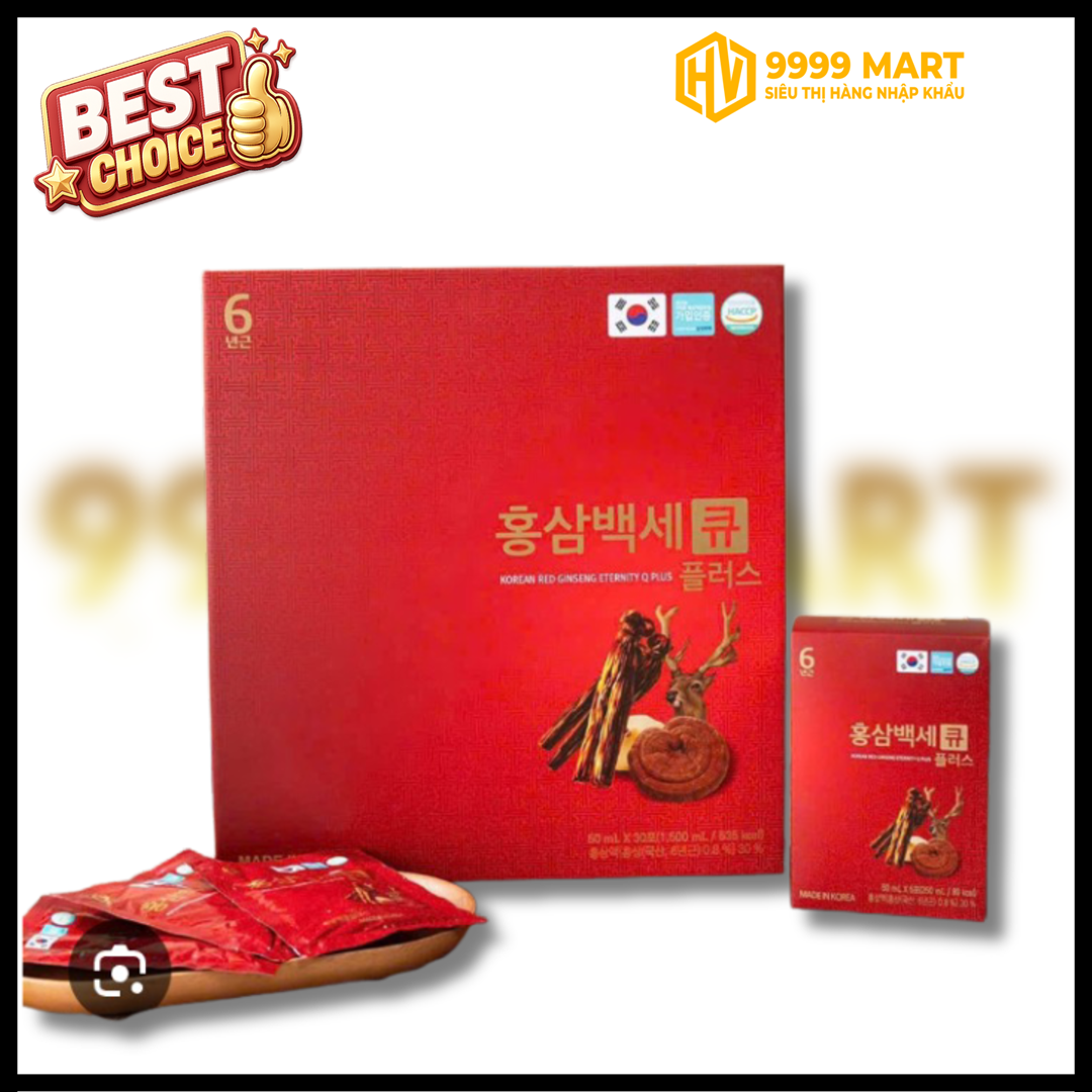 Nước Hồng Sâm Linh Chi Nhung Hươu Q Plus - Hàn Quốc 