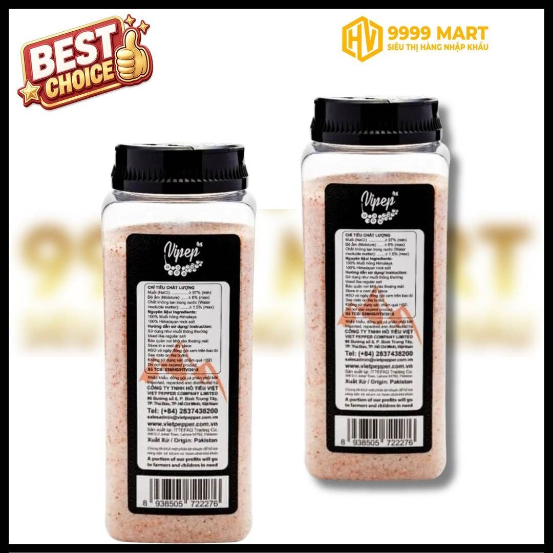  Muối Hồng Vipep Xay Nhuyễn Iod 1.1kg 