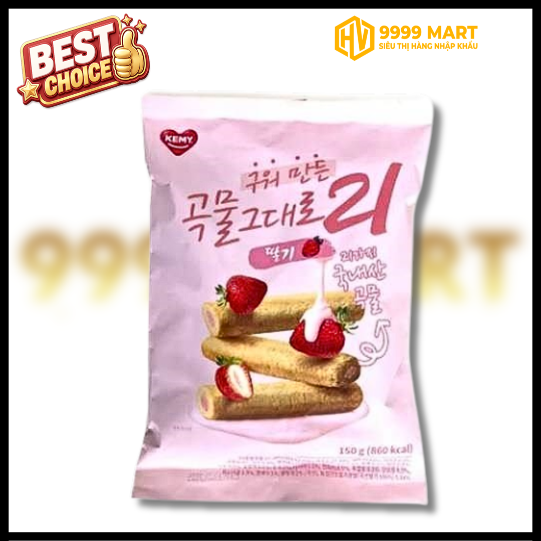  Bánh Ngũ Cốc 21 Loại Hạt Vị Dâu Tây - Hàn Quốc 