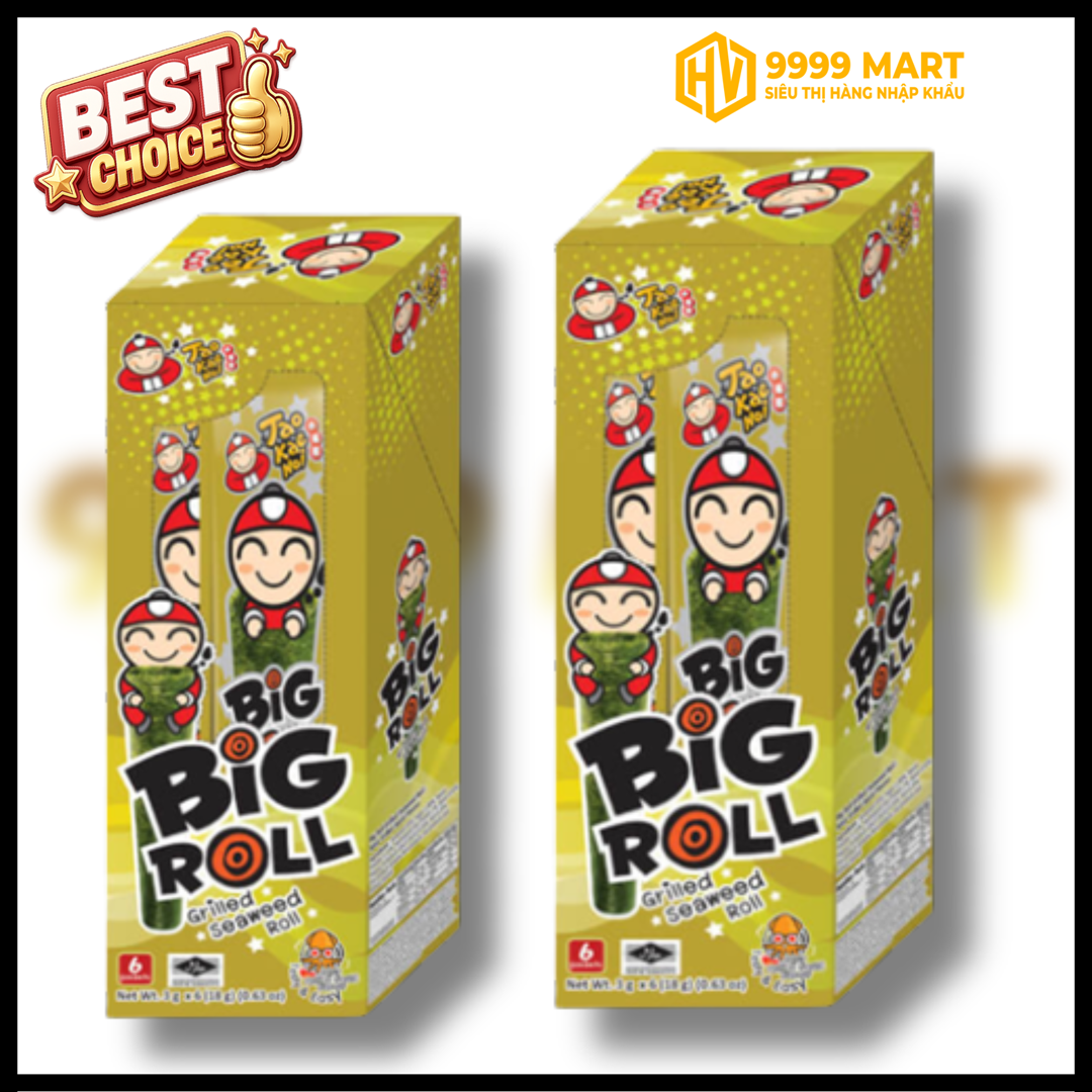  Snack Big Roll Tao Kae Noi Vị Mực 18g - Thái Lan 
