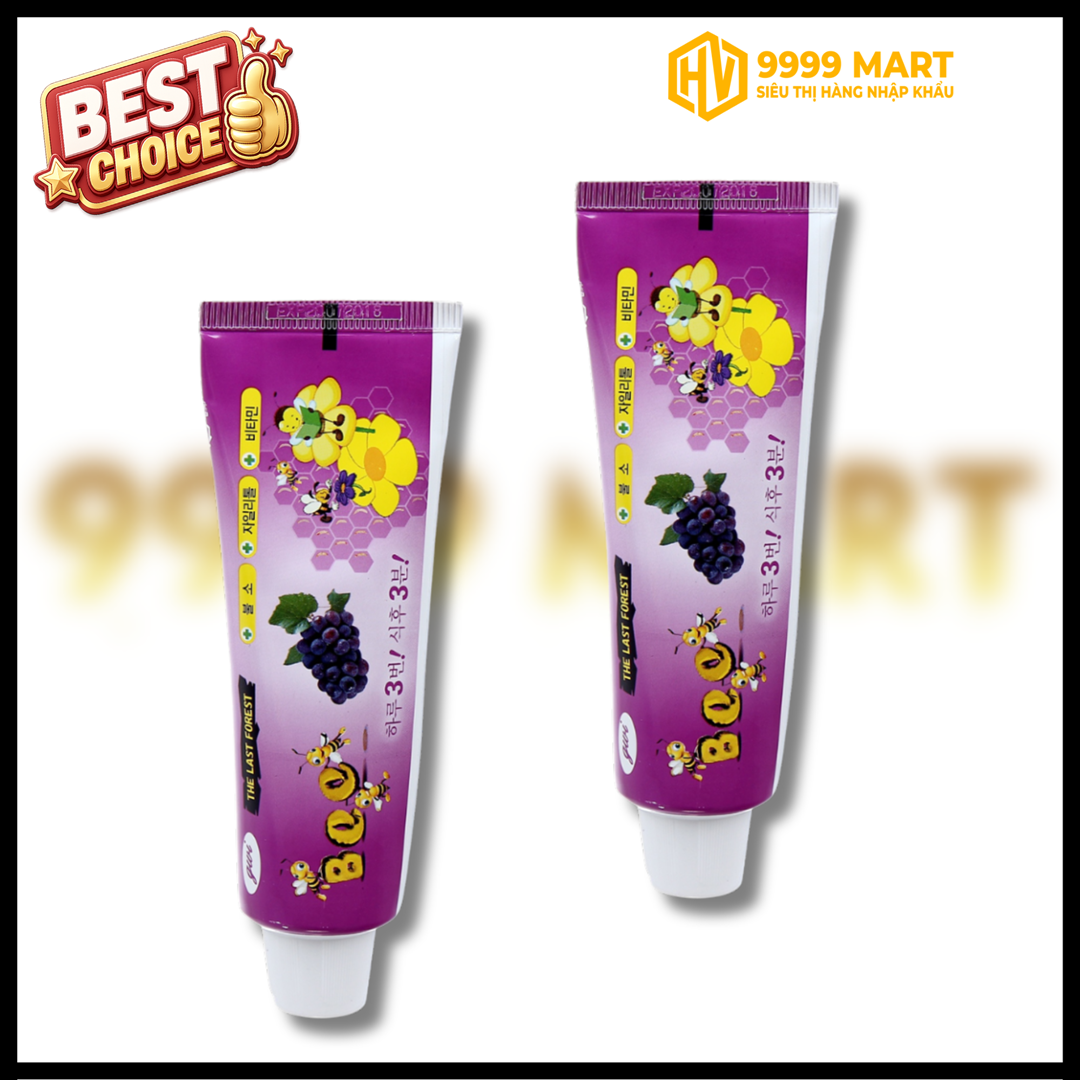  Kem Đánh Răng Trẻ Em Bee Hương Nho 90g 