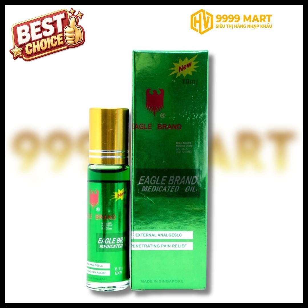  Dầu Gió Xanh Con Ó Dạng Lăn 12ml - Mỹ 