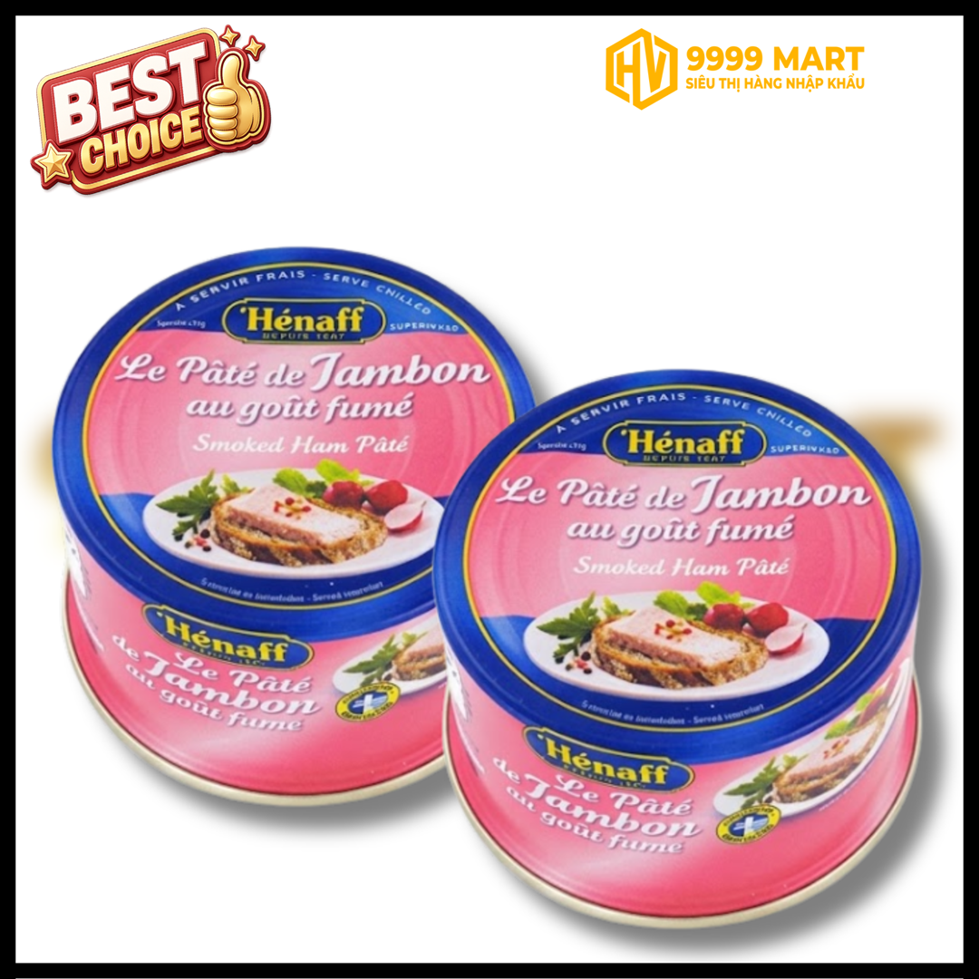  Thịt Hộp Xông Khói Hénaff 130g - Pháp 