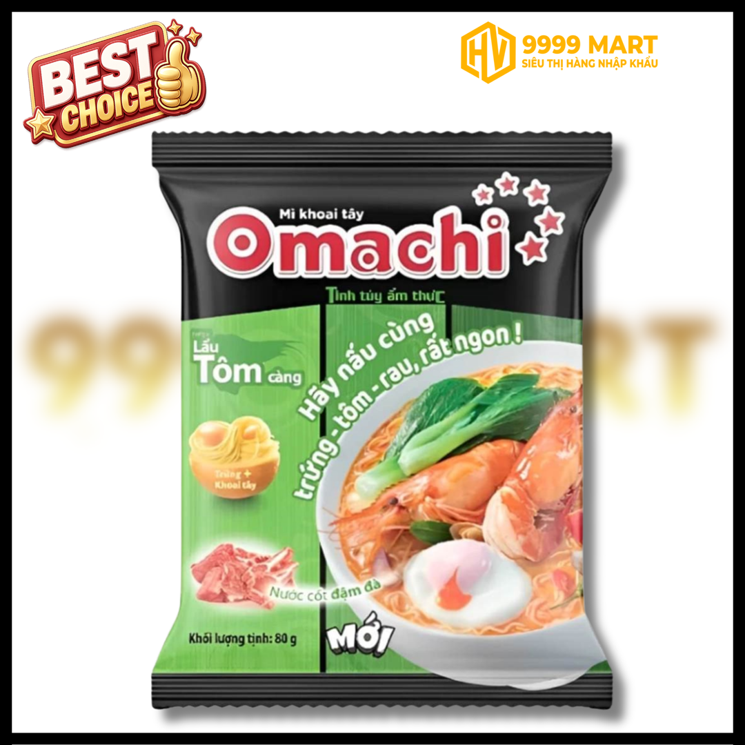  Mì Khoai Tây Omachi Vị Lẩu Hải Sản Chua Cay 