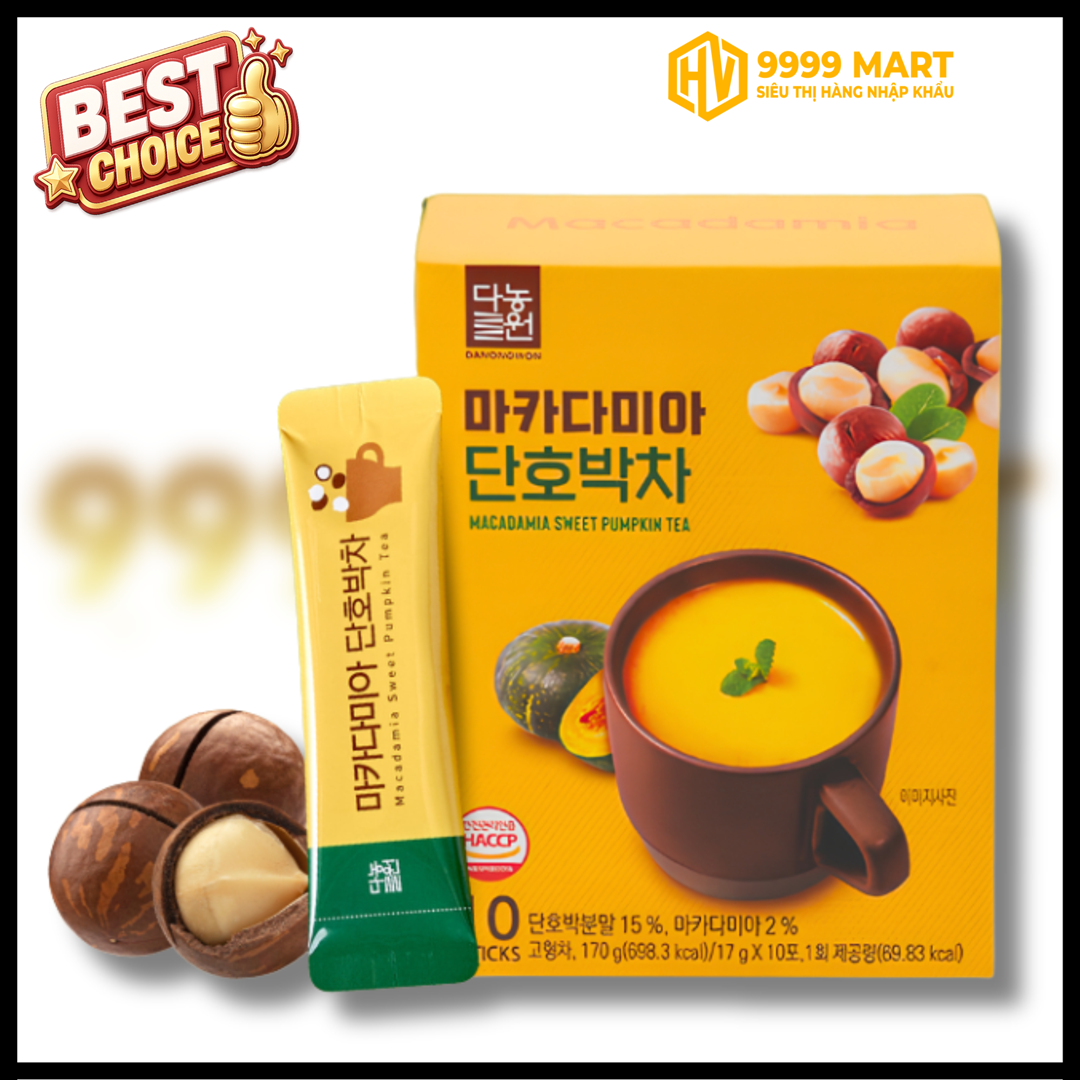  Bột Ngũ Cốc Macca Bí Đỏ Danongwon Hộp 10 Gói - Hàn Quốc 