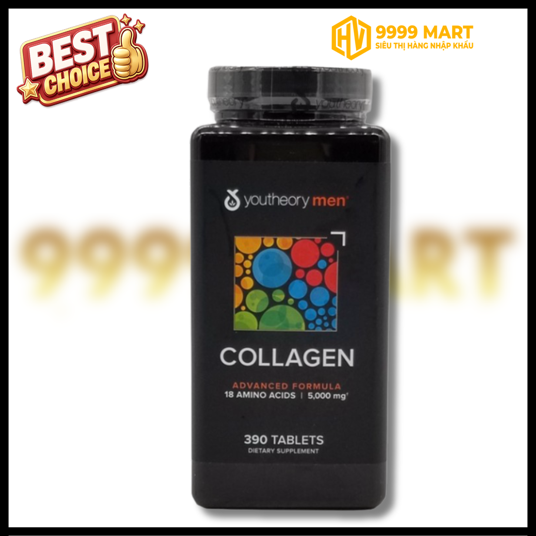  Viên Uống Bổ Sung Collagen Cho Nam Youtheory Man 390v - Mỹ 