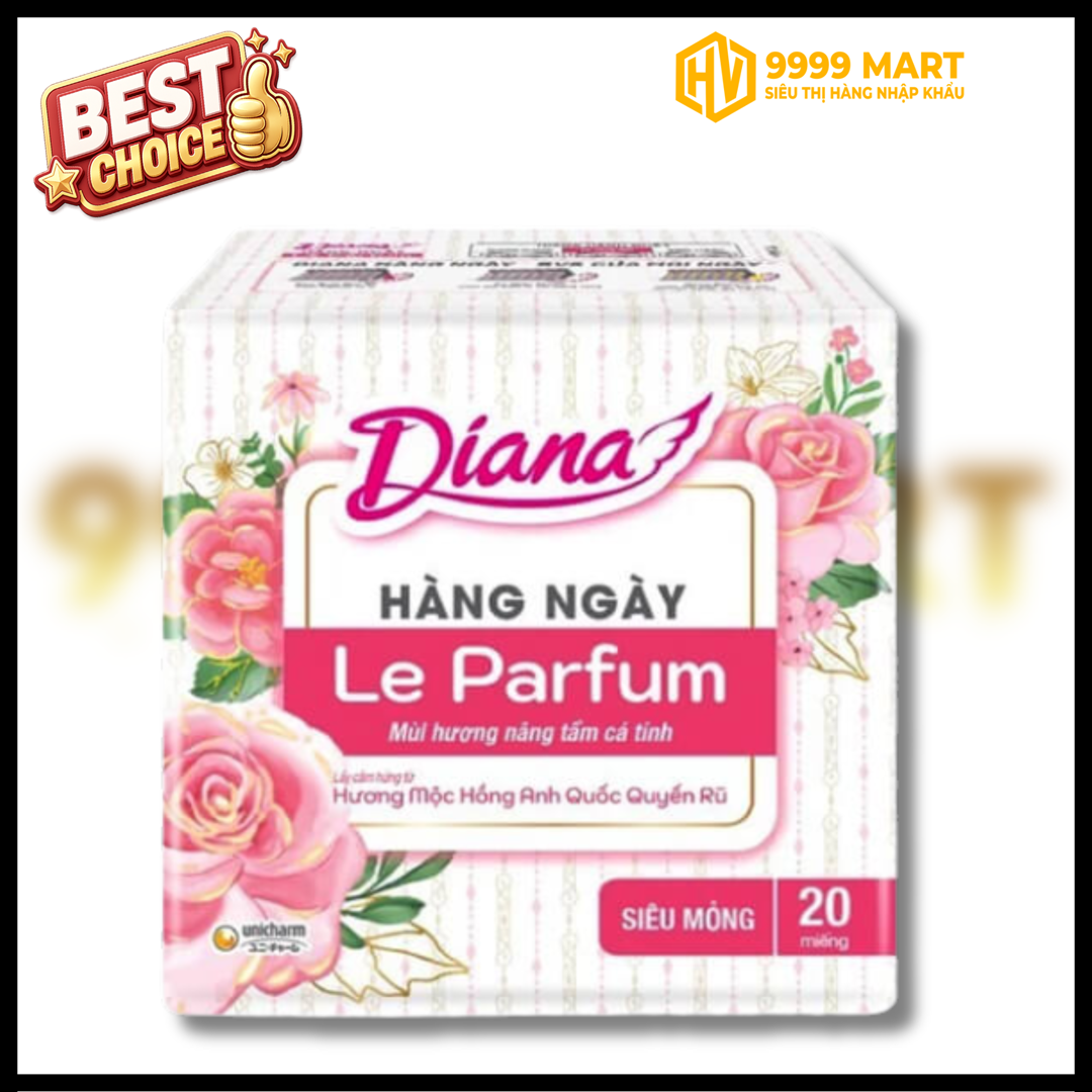  Băng Vệ Sinh Diana Hằng Ngày Le Parfum Mộc Hồng 20 Miếng 