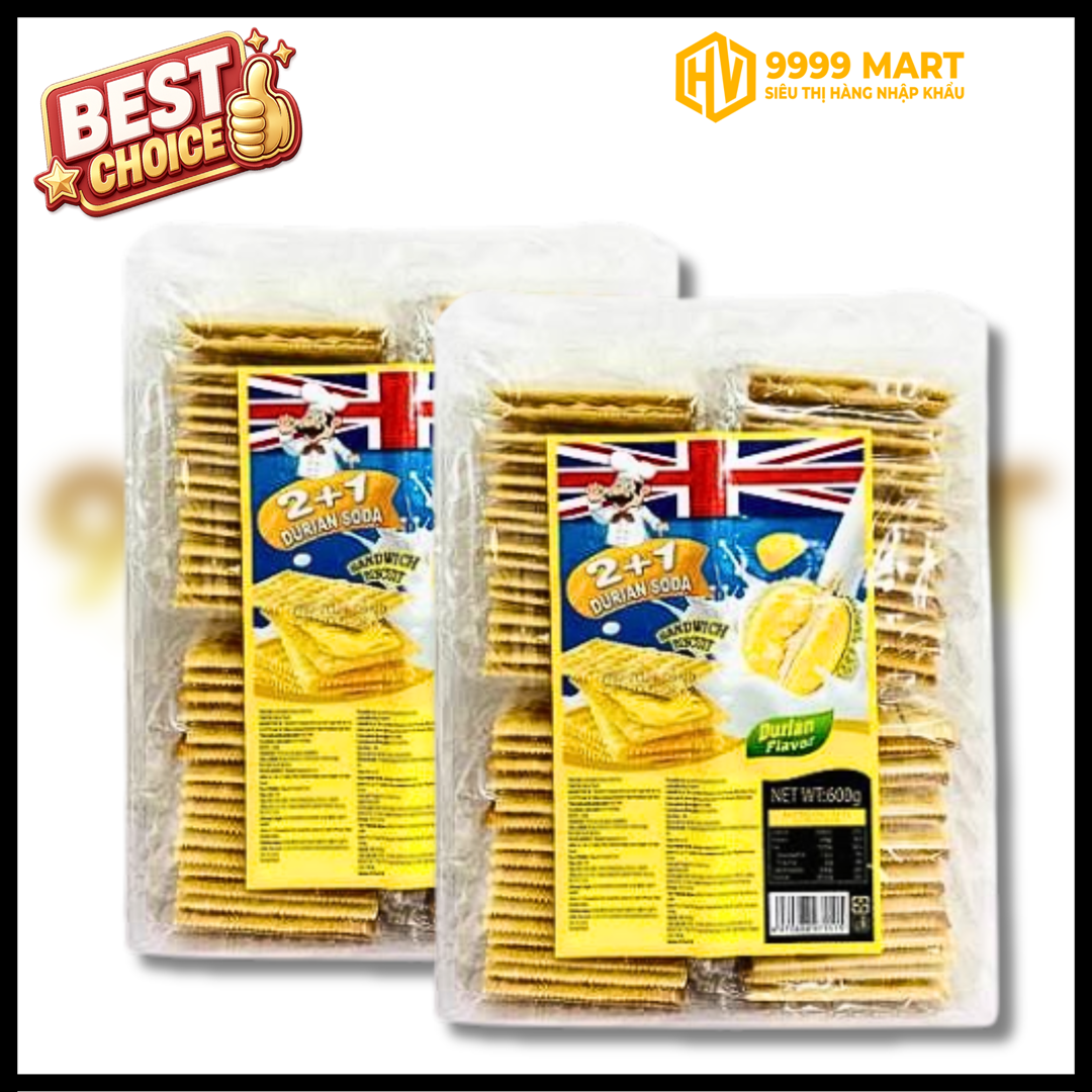  Bánh Quy Kẹp Kem Hương Phô Chanh Dây 600g 