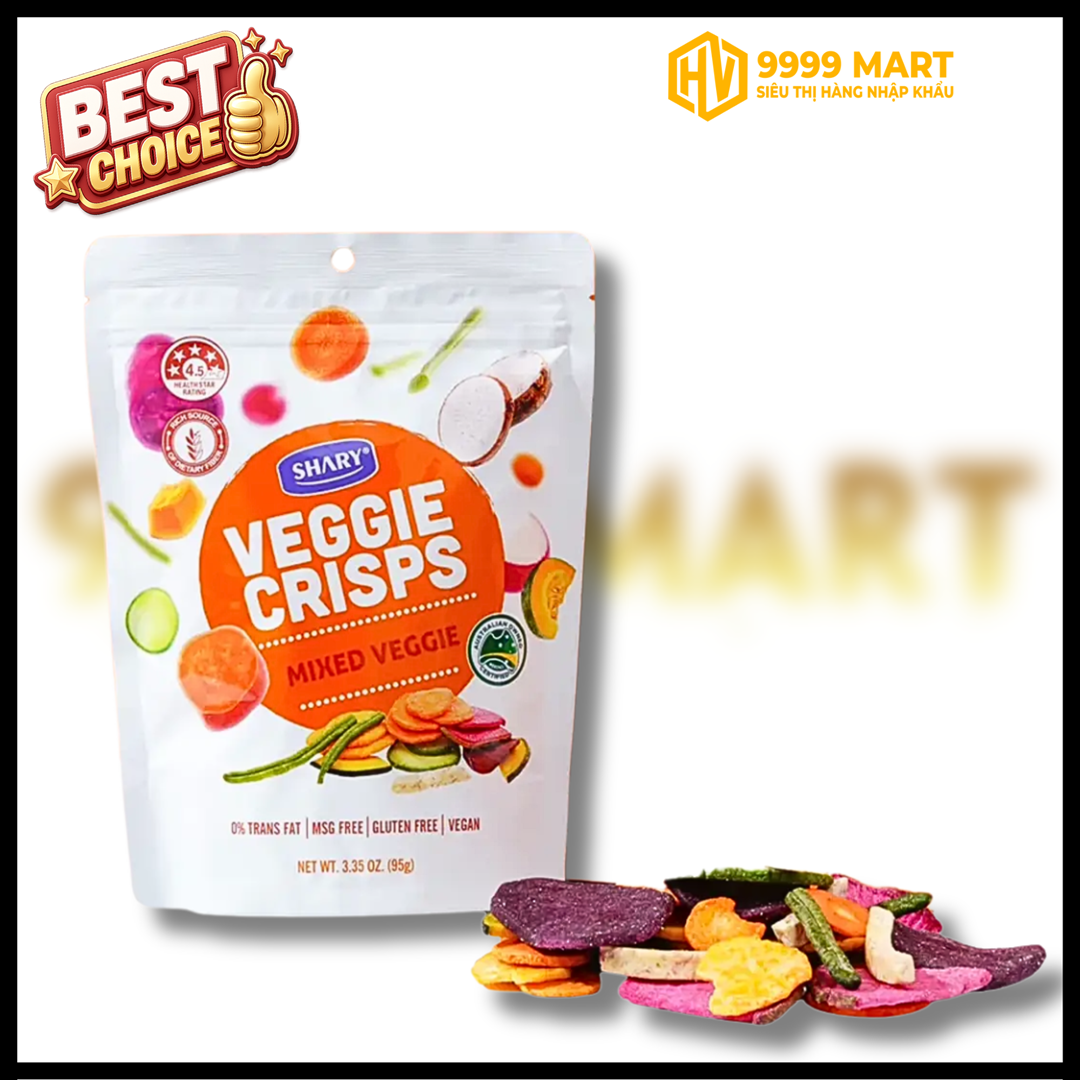  Rau Củ Hỗn Hợp Sấy Giòn Shary 95g - Úc 