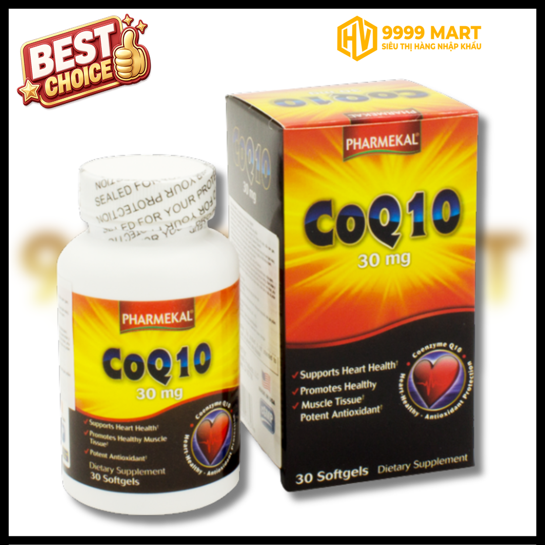  Viên Uống Hỗ Trợ Tim Mạch, Chống Lão Hóa Pharmekal Coq10 