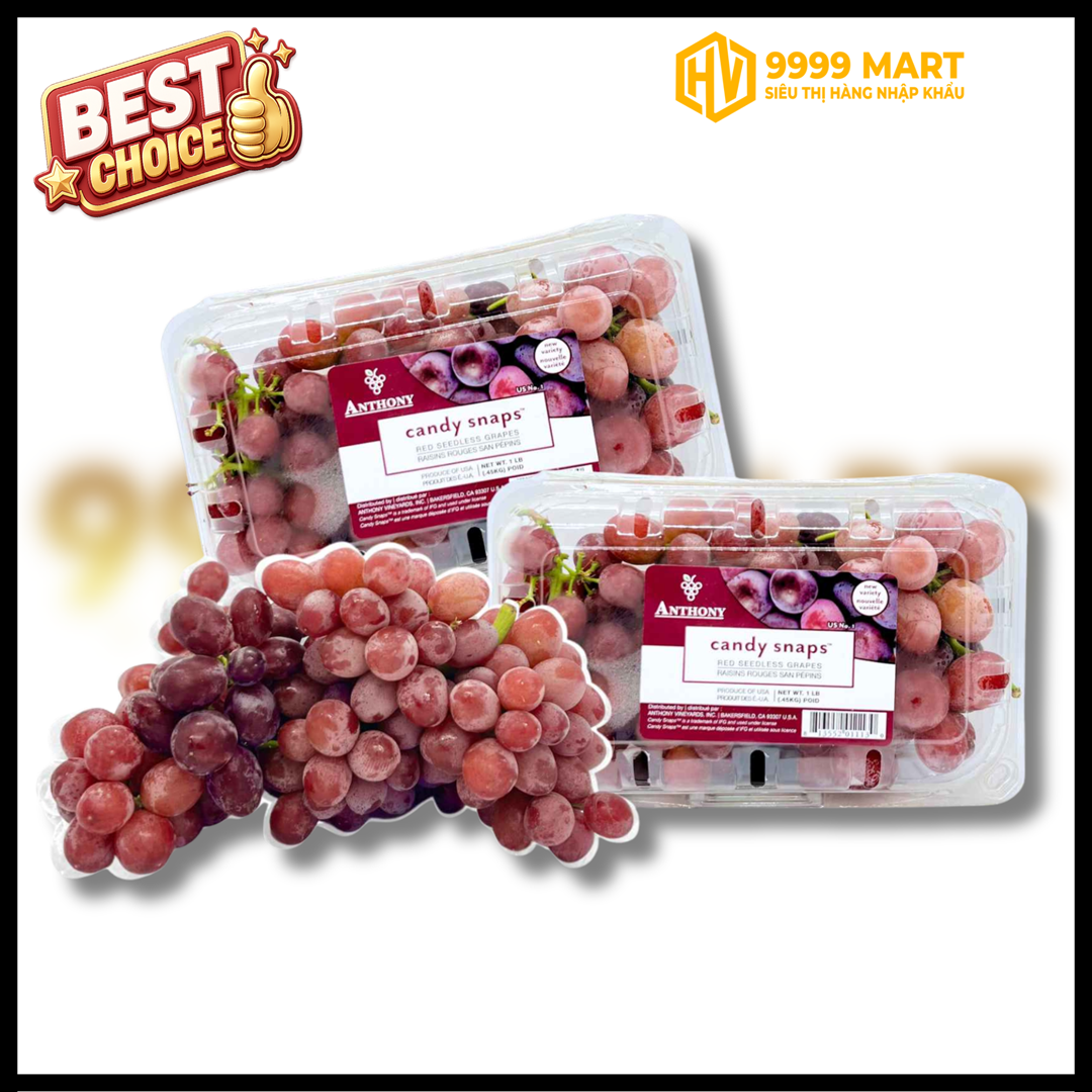  Nho Đỏ Candy Mỹ Anthony 10H 