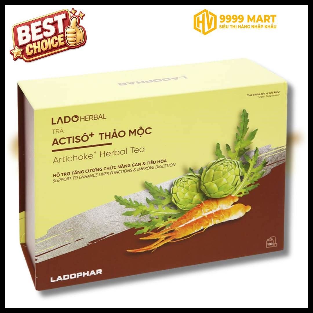  Ladoherbal Trà Atiso - Thảo Mộc (Hộp/100x2g) 