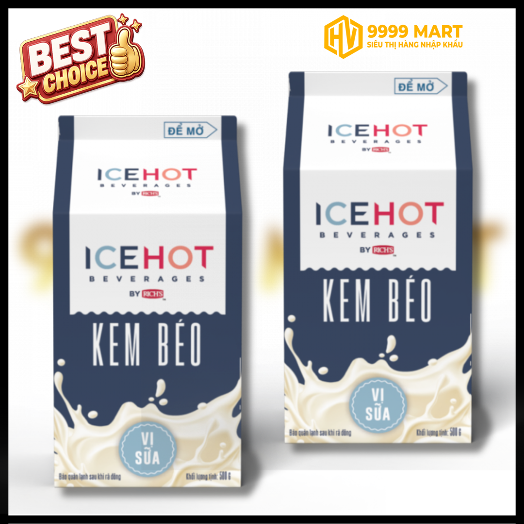  Kem Béo Ice Hot Vị Sữa 500g 