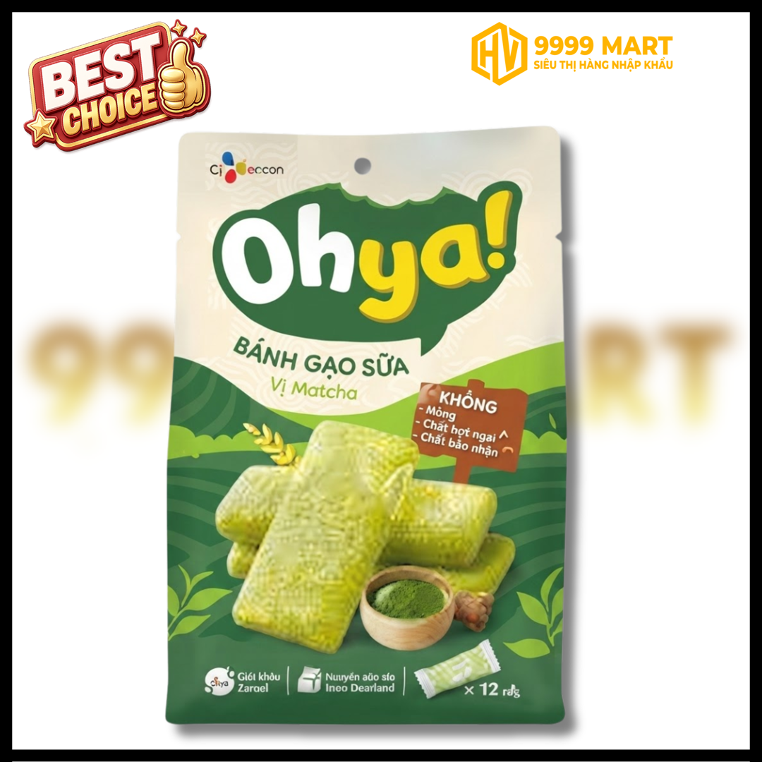  Bánh Gạo Sữa Ohya Vị Matcha 110.4g 