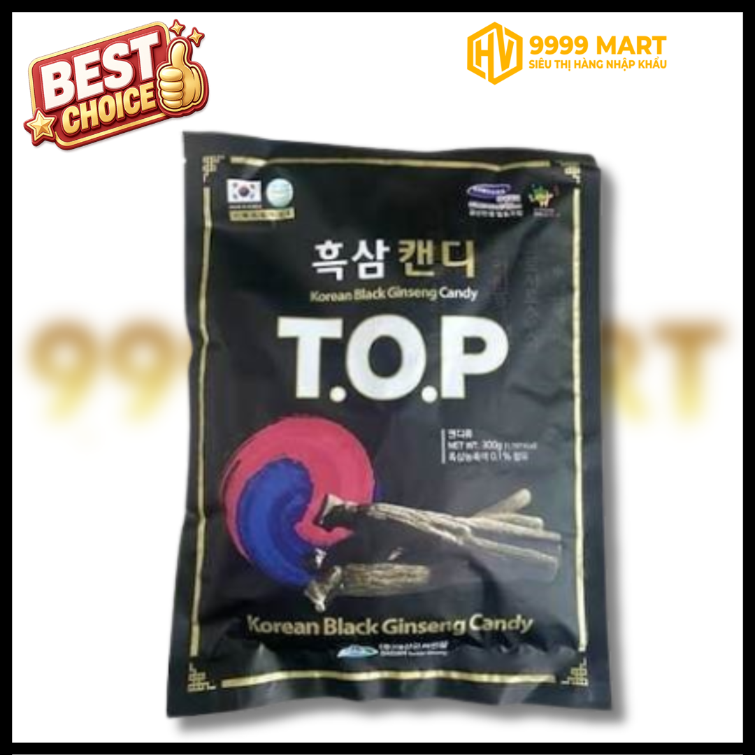  Kẹo Hắc Sâm T.O.P 300g - Hàn Quốc 