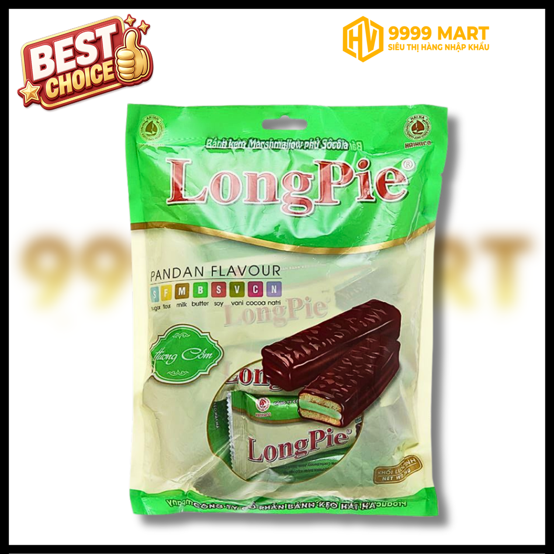  Bánh Cốm Long Pie 216g (Xanh) 