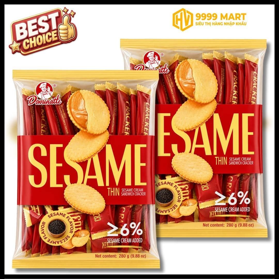  Bánh Quy Nhân Mứt Mè Đen 280g 