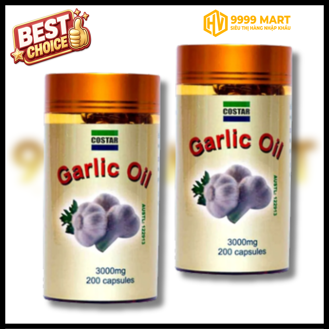  Tinh Dầu Tỏi Costar Garlic Oil 3000mg 200 Viên - Úc 