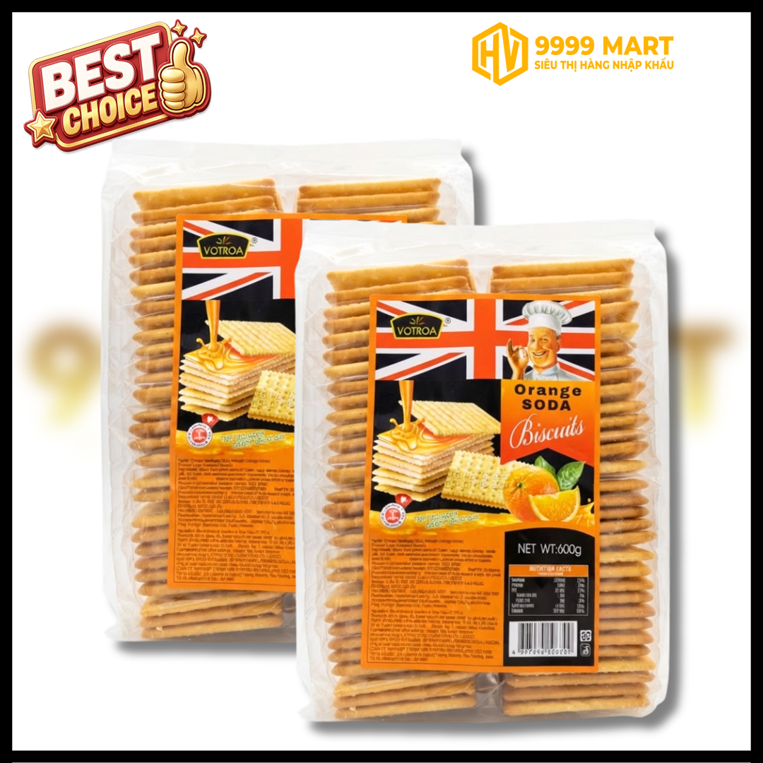  Bánh Soda Kẹp Kem Chanh Votroa 600g 