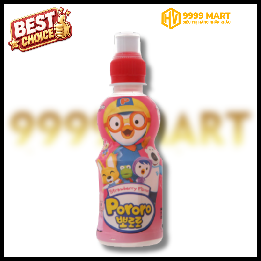 Nước Uống Pororo Hương Dâu 235ml - Hàn Quốc 