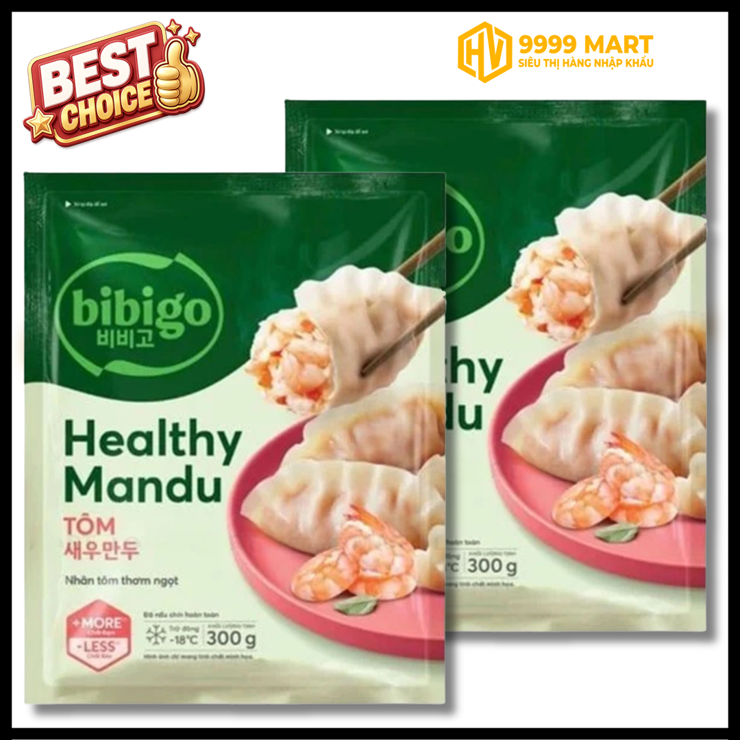  Bánh Xếp Hàn Quốc Bibigo Nhân Tôm Gói 300g 