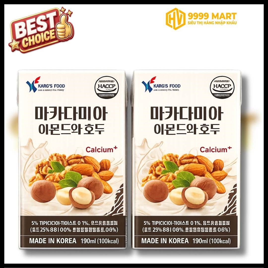  Sữa Hạt Macca 190ml - Hàn Quốc 