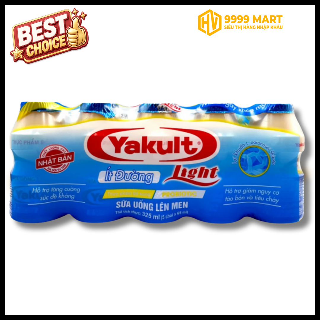  Yakult Ít Đường Xanh (Lốc 5 Chai) 