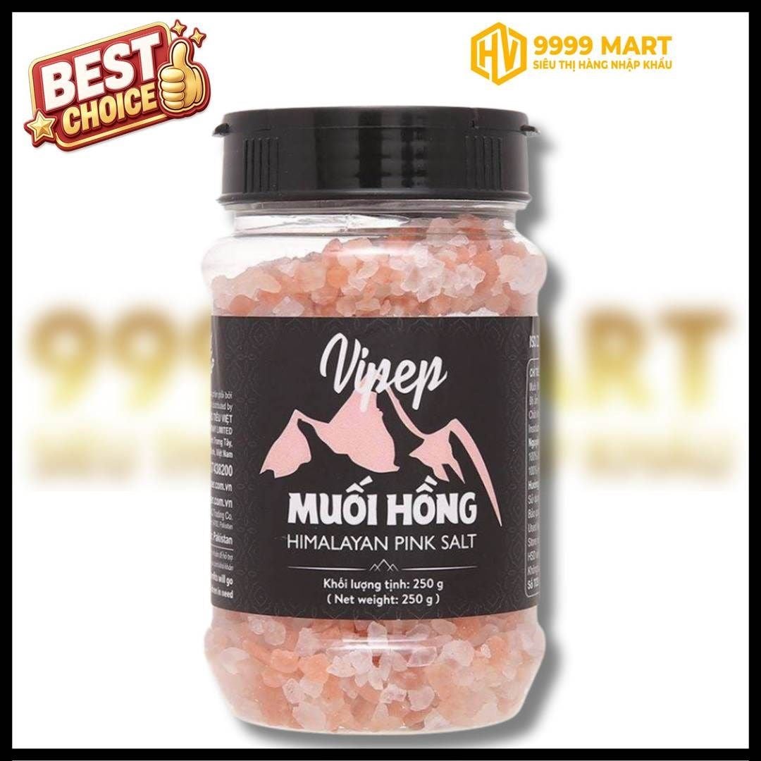  Muối Hồng Vipep Hạt Iod Hũ 250g 