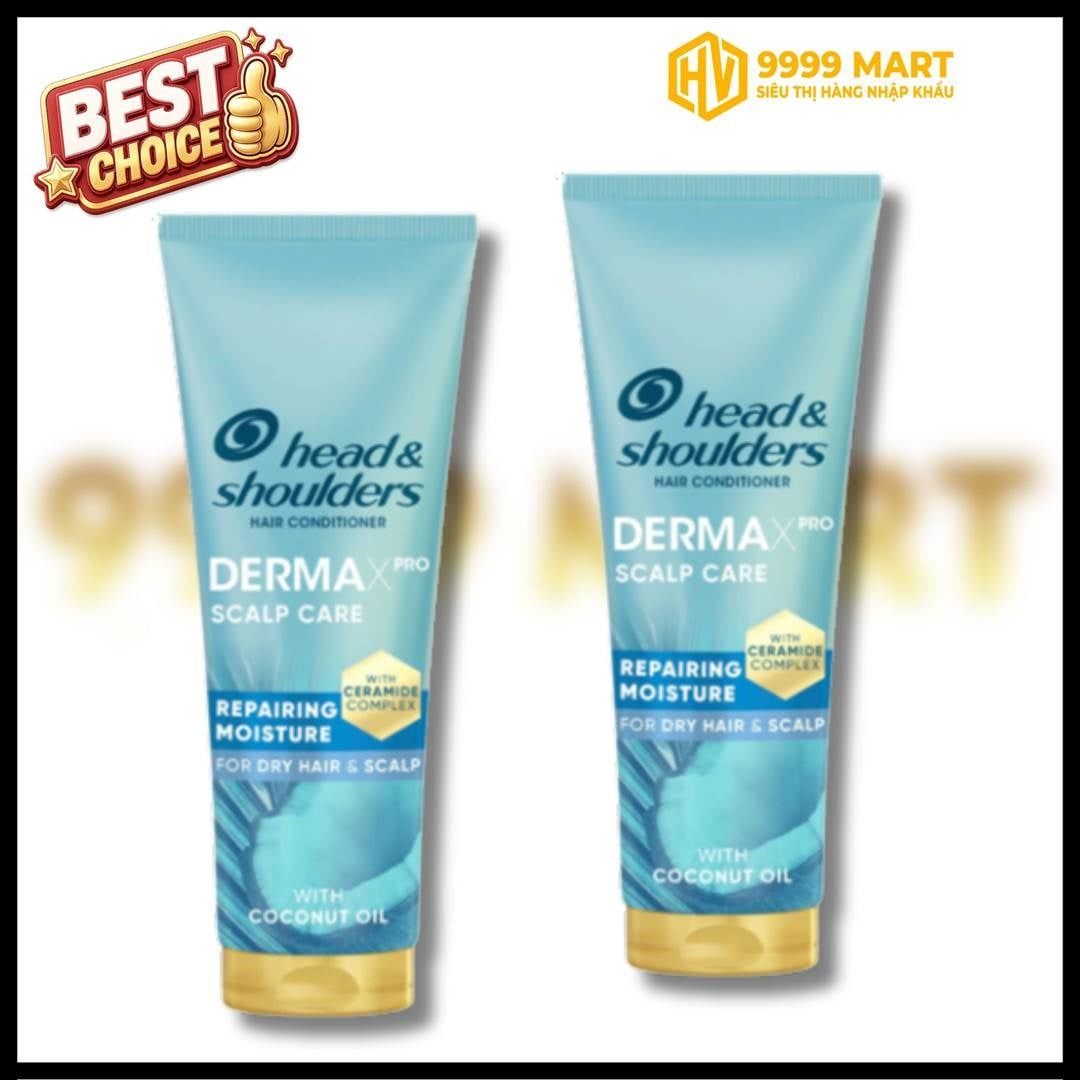  Dầu Xả Head & Shoulder Derma X Pro Repairing Moisture 220ml 