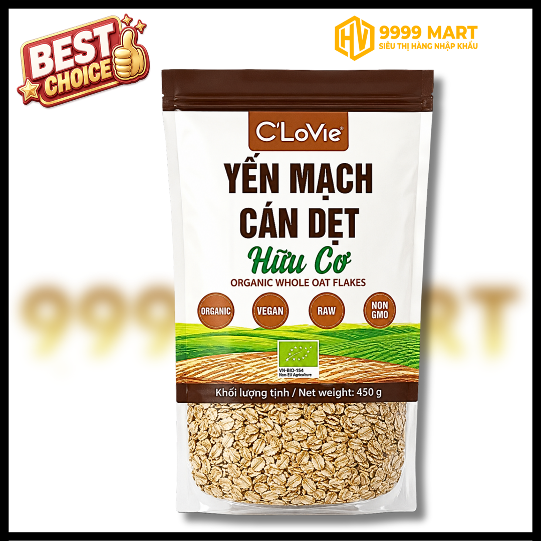 Yến Mạch Cán Dẹt Hữu Cơ C'LaVie 450g - Việt Nam 