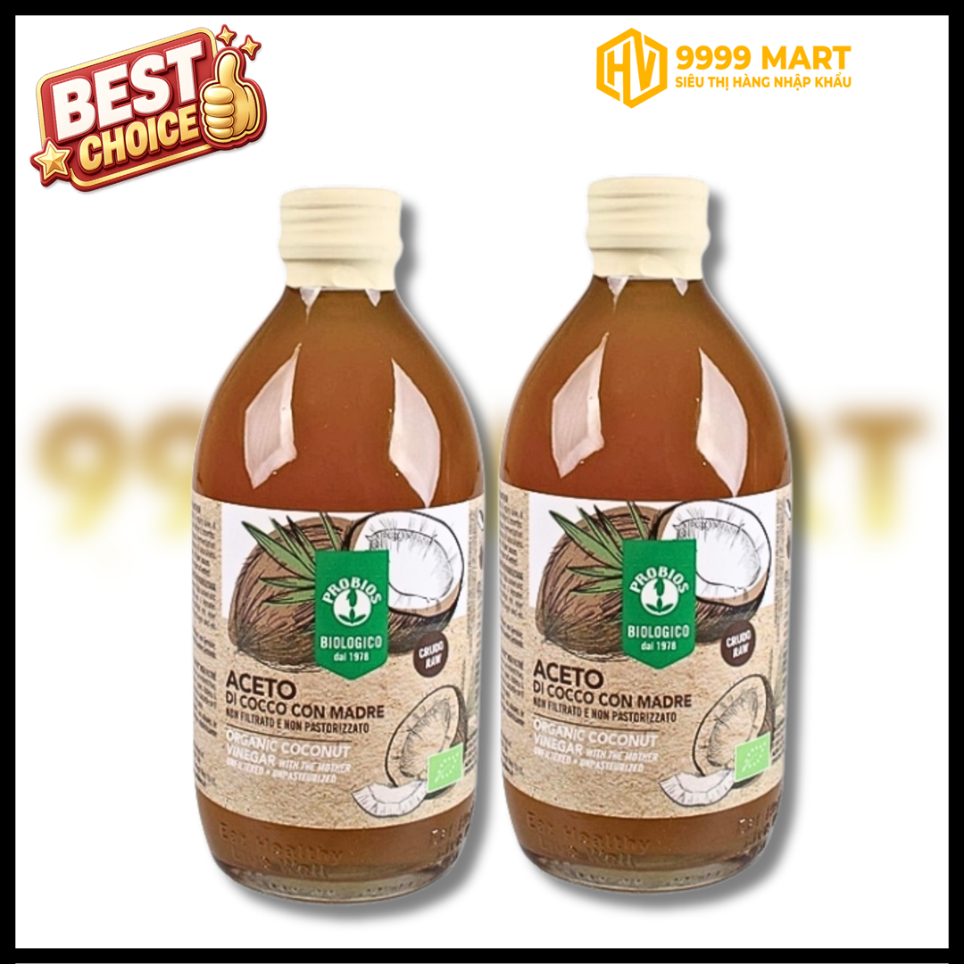  Giấm Dừa Hữu Cơ Probios 500ml 