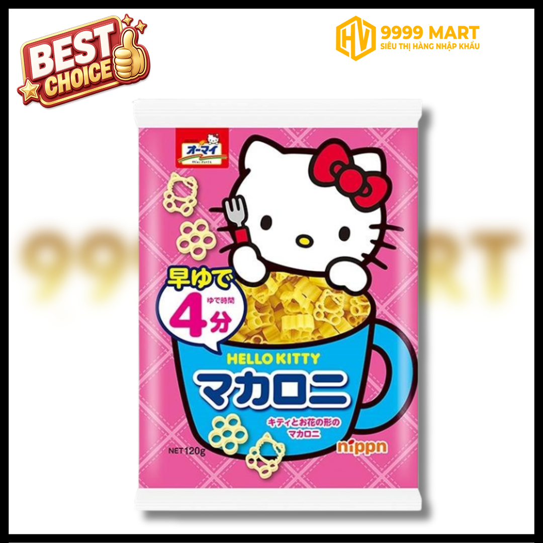  Mì Nui Hình Hoa Và Mèo Hello Kitty 120g - Nhật Bản 