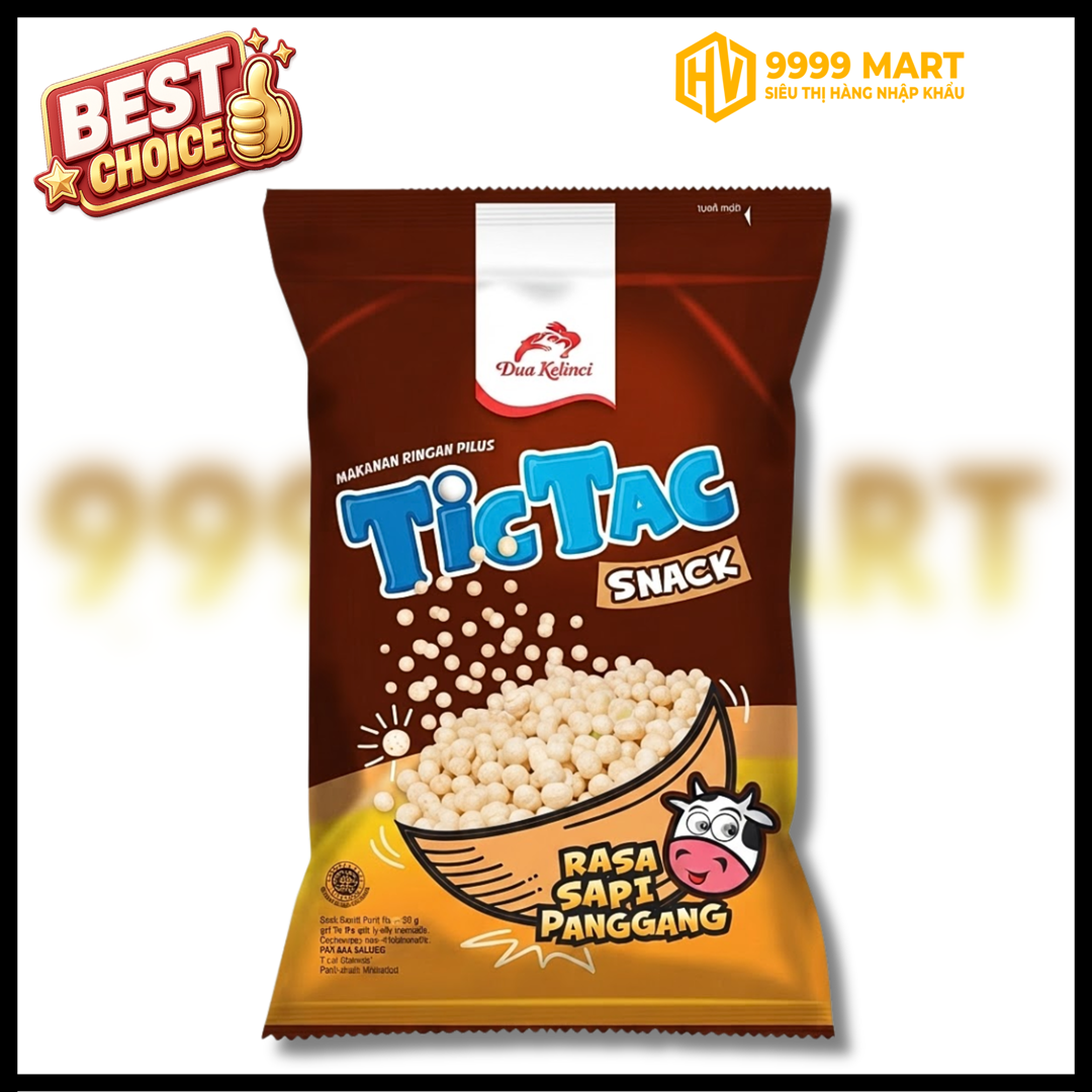  Snack Tic Tac Vị Bò Nướng 80g - Indonesia 