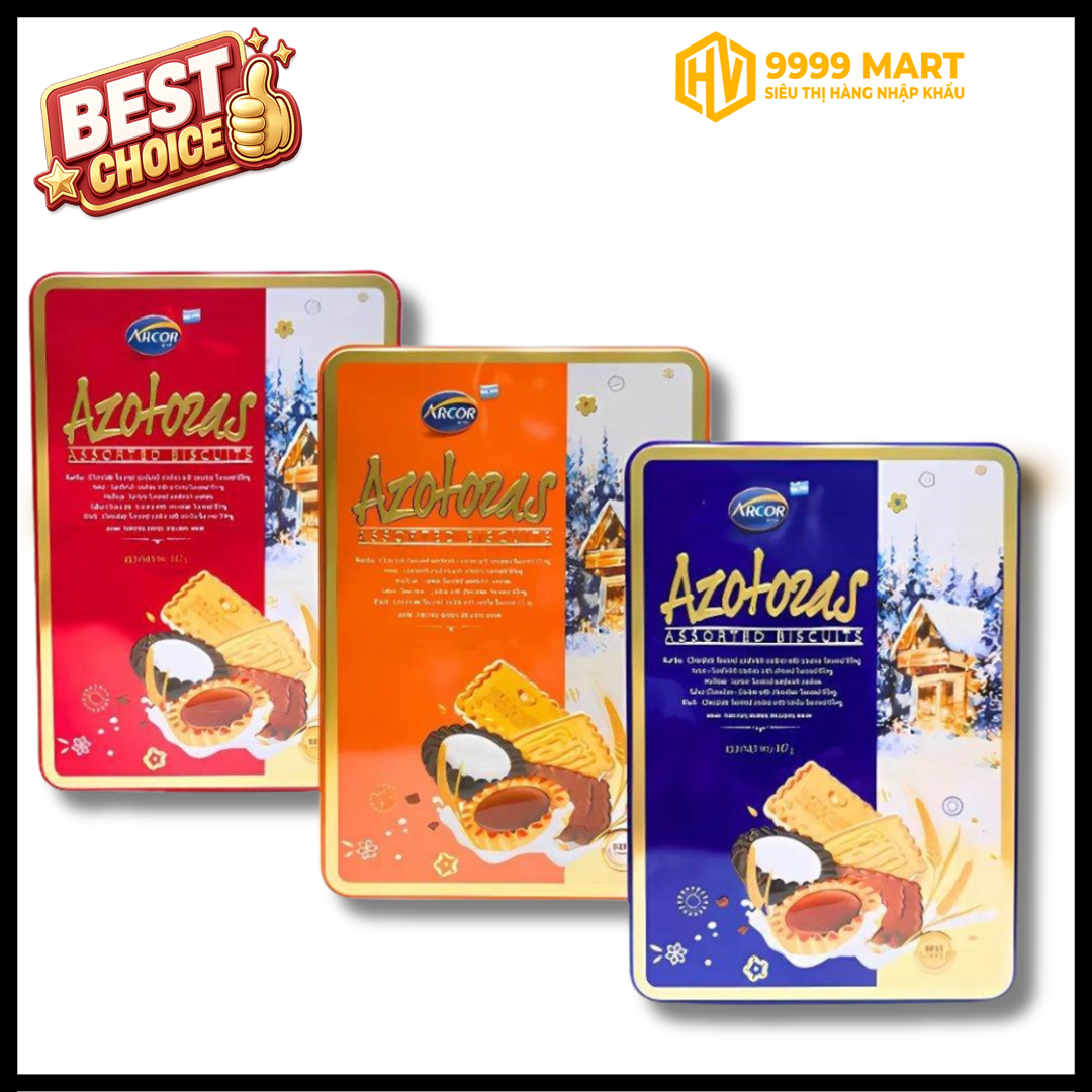  Bánh Quy Azotozas 55g Đỏ - xanh - cam - vàng 