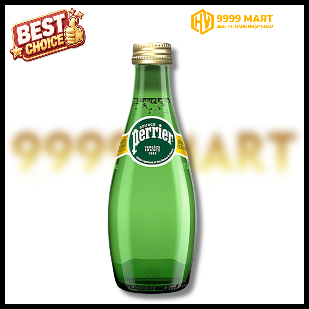  Nước Khoáng Thiên Nhiên Có Gas Perrier Chai 330ml 