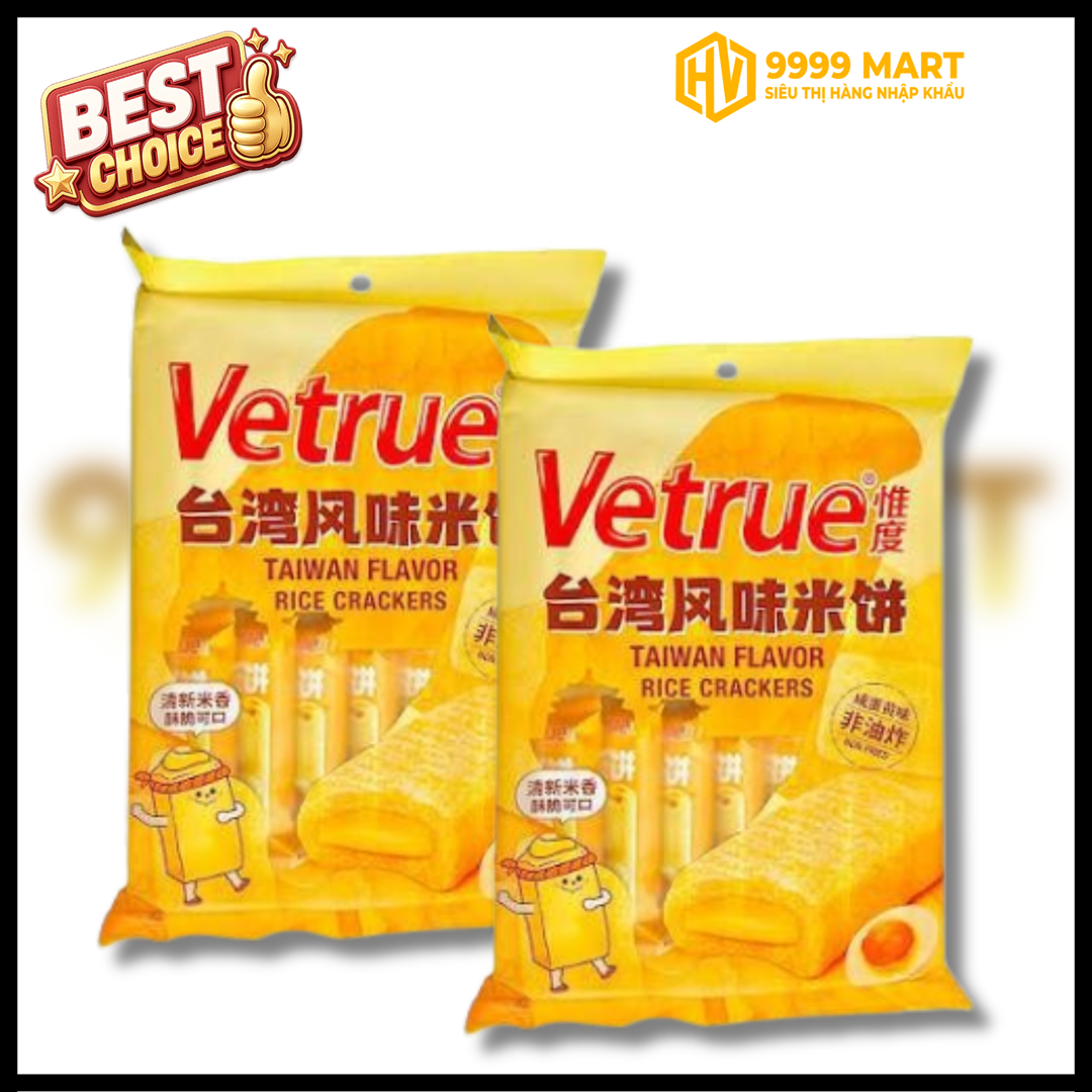  Bánh Gạo Vetrue Vị Trứng Muối 116g - Đài Loan 